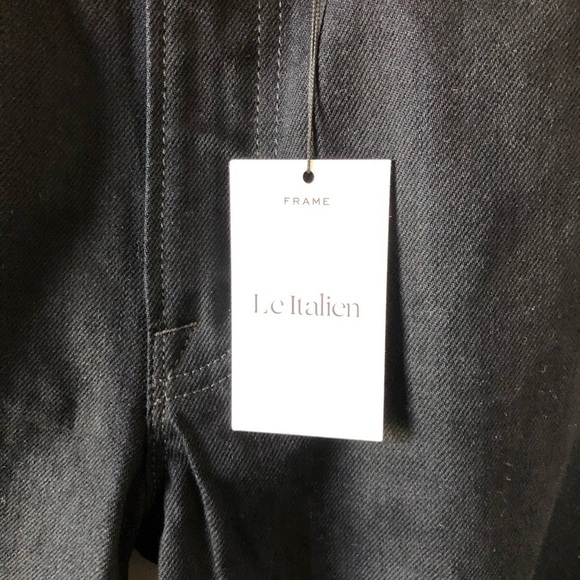 Frame Black Le Italien High Waist Straight Leg Jeans 28 - Picture 11 of 13